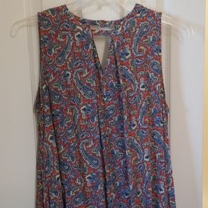 Paisley sleeveless top